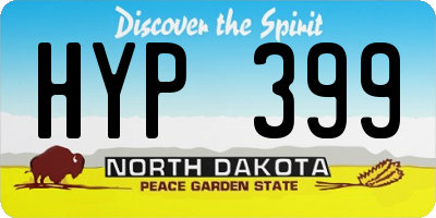 ND license plate HYP399