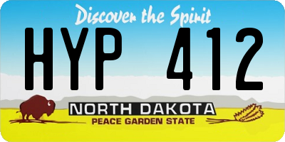 ND license plate HYP412