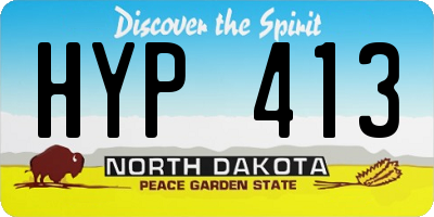ND license plate HYP413