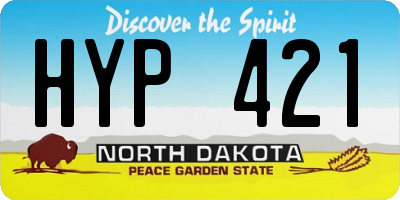 ND license plate HYP421