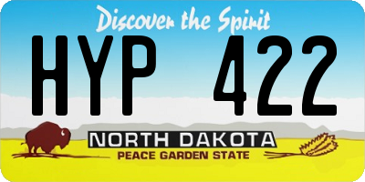 ND license plate HYP422