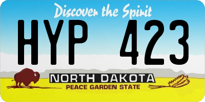 ND license plate HYP423