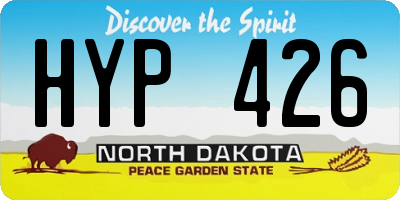 ND license plate HYP426