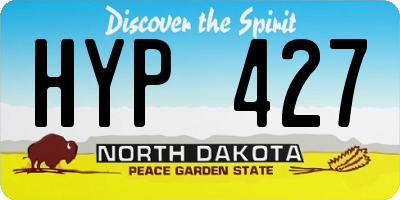 ND license plate HYP427