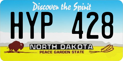 ND license plate HYP428