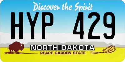 ND license plate HYP429