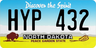ND license plate HYP432
