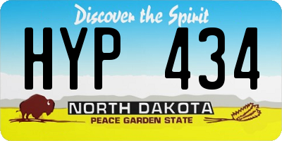 ND license plate HYP434