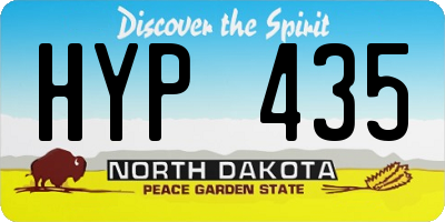 ND license plate HYP435