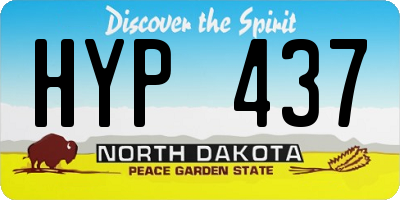 ND license plate HYP437