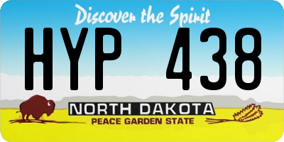 ND license plate HYP438