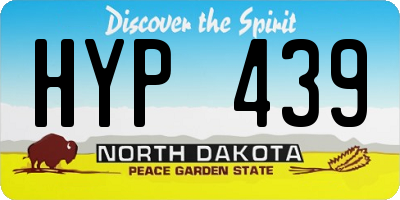 ND license plate HYP439