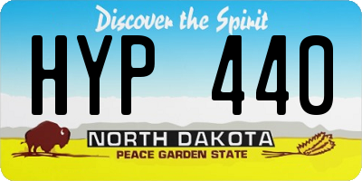ND license plate HYP440