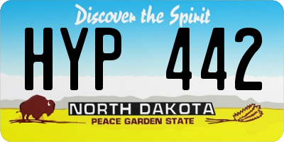 ND license plate HYP442