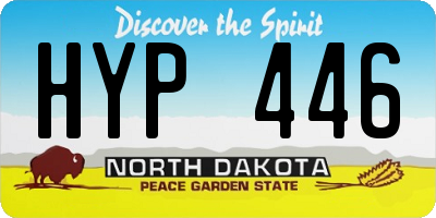ND license plate HYP446
