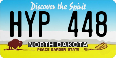 ND license plate HYP448