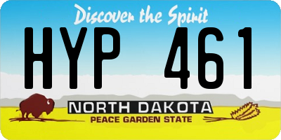 ND license plate HYP461