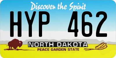 ND license plate HYP462