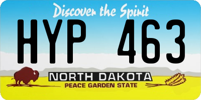 ND license plate HYP463