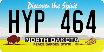 ND license plate HYP464