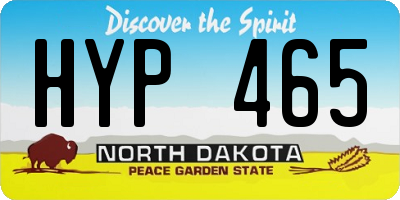 ND license plate HYP465