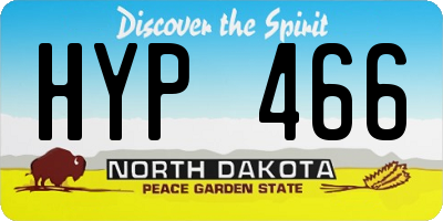 ND license plate HYP466