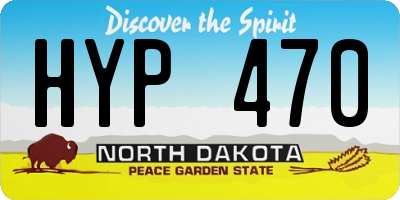 ND license plate HYP470