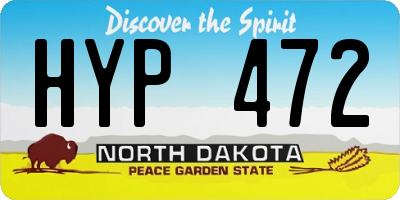 ND license plate HYP472