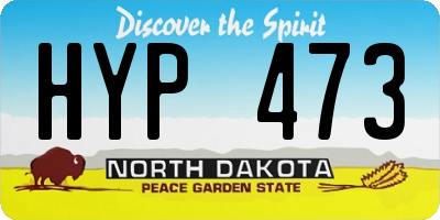ND license plate HYP473