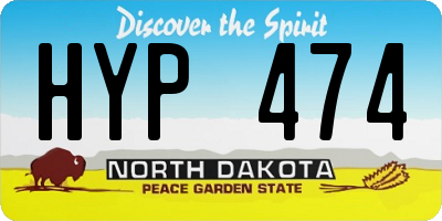 ND license plate HYP474