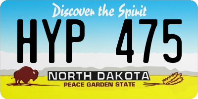 ND license plate HYP475