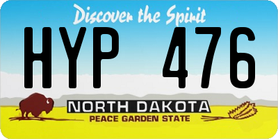 ND license plate HYP476