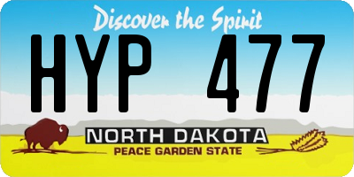 ND license plate HYP477