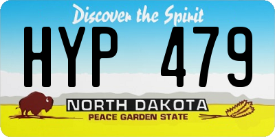 ND license plate HYP479