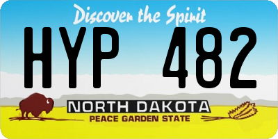 ND license plate HYP482