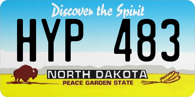 ND license plate HYP483