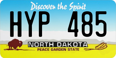 ND license plate HYP485