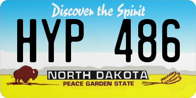 ND license plate HYP486
