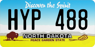 ND license plate HYP488