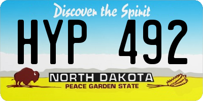 ND license plate HYP492