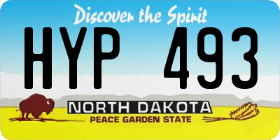 ND license plate HYP493