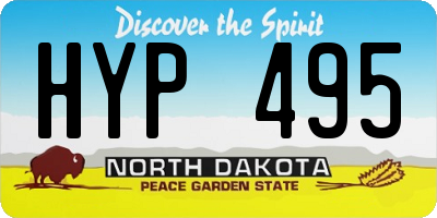 ND license plate HYP495