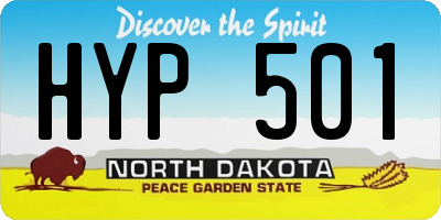 ND license plate HYP501