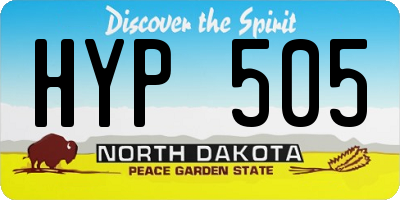 ND license plate HYP505