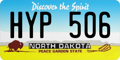 ND license plate HYP506