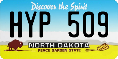 ND license plate HYP509
