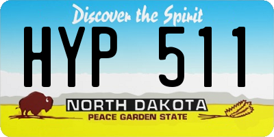 ND license plate HYP511