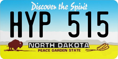 ND license plate HYP515