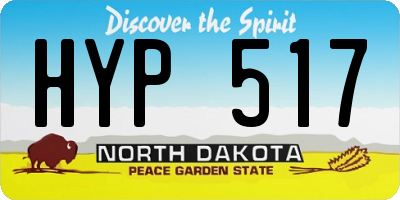 ND license plate HYP517