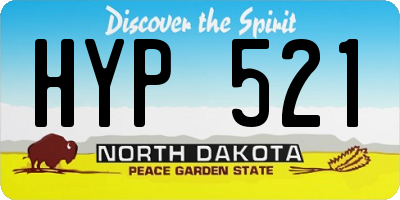 ND license plate HYP521